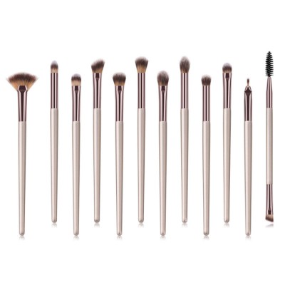 12 makeup brushes champagne gold eye set eyebrow brush beauty tools high-end