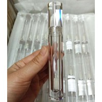 2021 custom low moq empty clear liquid lipstick container thick wall lipgloss bottle lip gloss tube with transparent brush