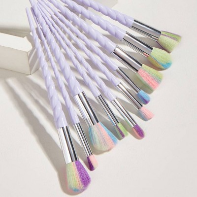 Spiral Penholder Professional Make-up Brush 10 small minimum order size white unicorn soft hair comfortable brush