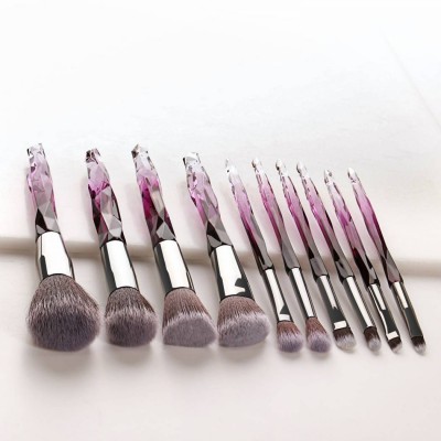 Gently purple makeup brush body makeup brush 12 pieces in small MOQ Cheek is red brush 2021