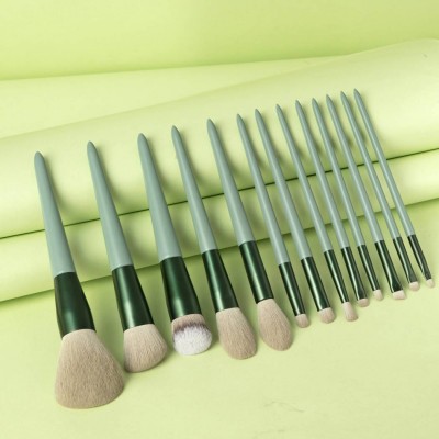 Lovely Green Diamond Makeup Brush 12 high quality factory