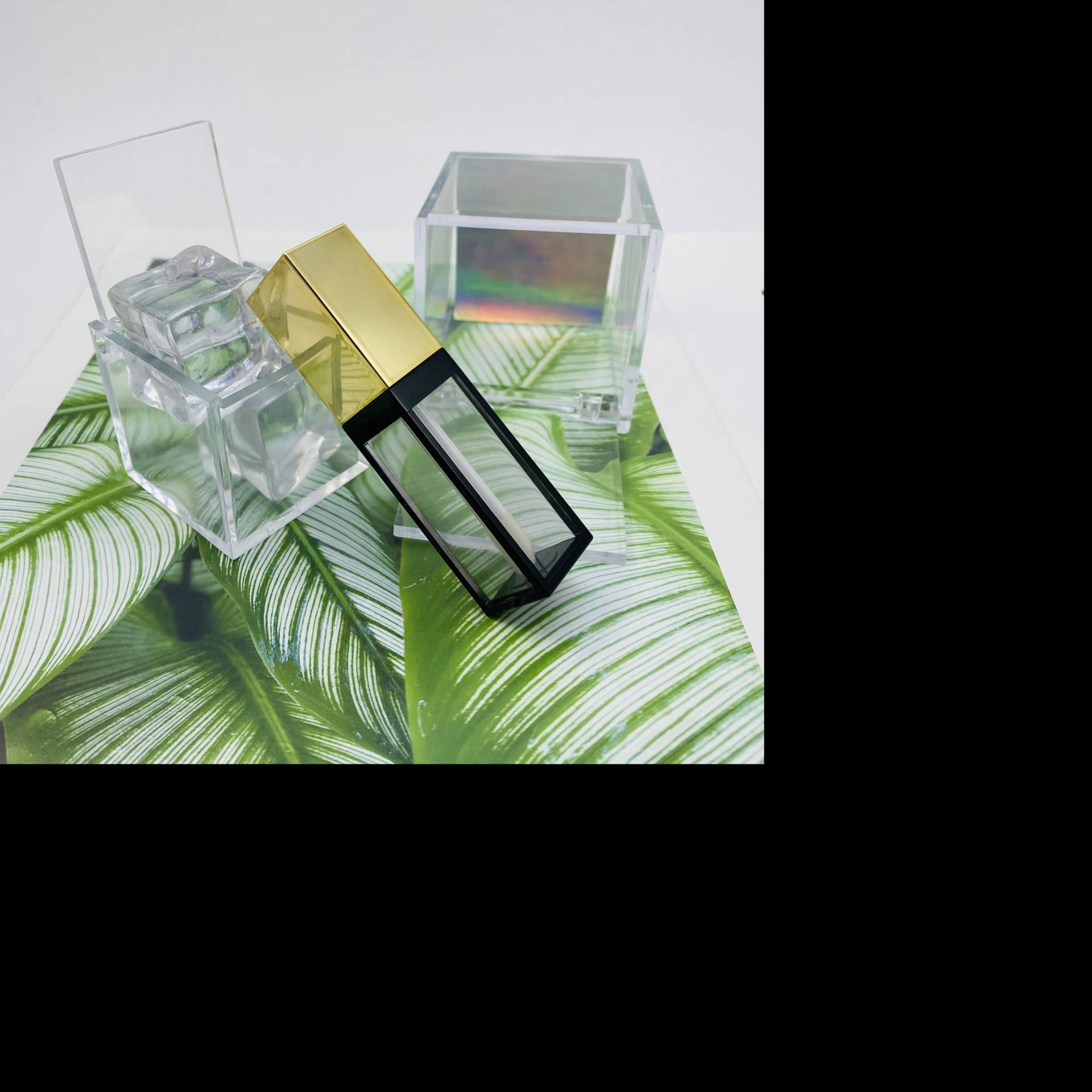 Square Lip Gloss Tube Lip Glaze Concealer Three Sizes Hollow Out/transparent 5ml Custom Lip Glaze Containers