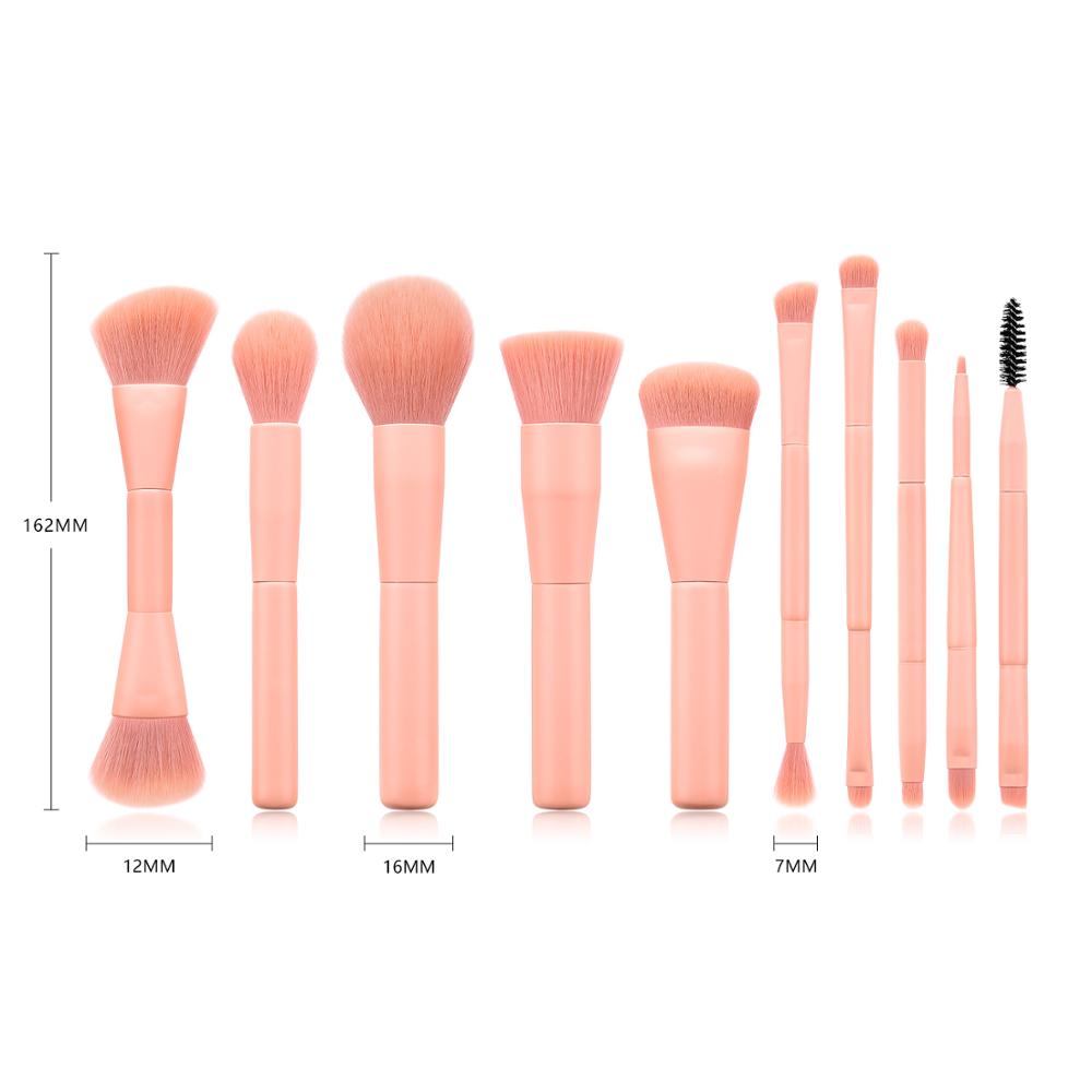 2021 Amazon Hot Sale Fashion 10pcs Makeup Brush Beauty Set Professional Custom Logo Private Label Makeup Brushes Set