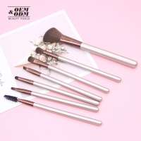 Portable cosmetic set brushes make up brush set for foundation lipstick powder